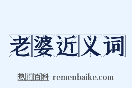 老婆近义词是什么意思的图片